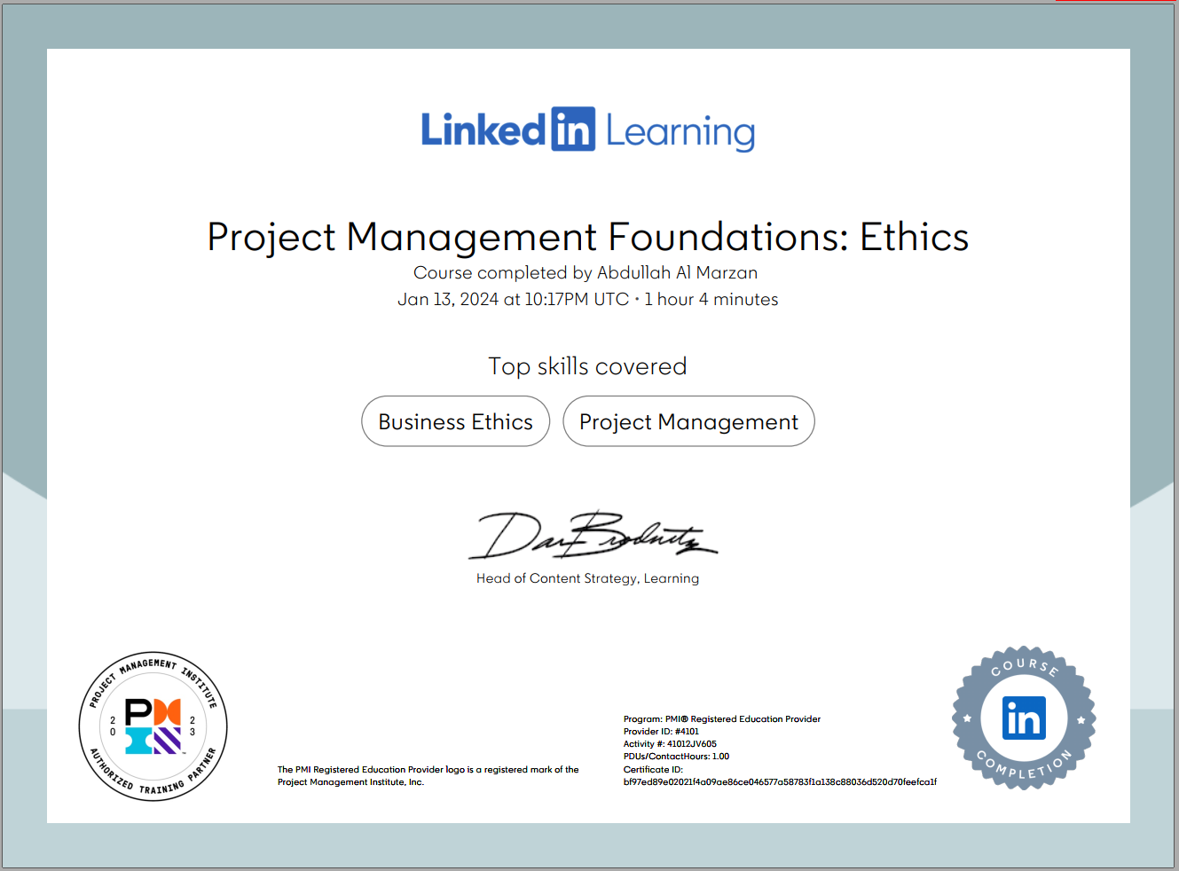 Certificate Thumbnail